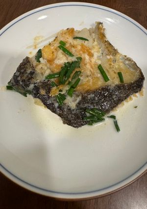 5分で完成！簡単ホワイトソース風ヒラメの-レシピのメイン写真
