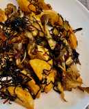 天才かも？じゃがいもと舞茸の塩昆布バター