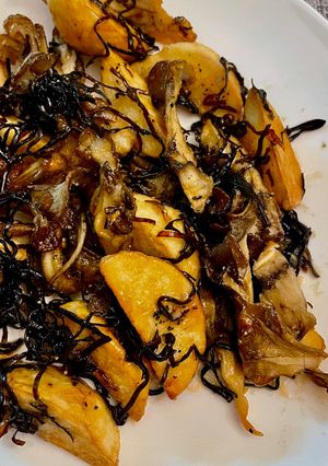 天才かも？じゃがいもと舞茸の塩昆布バター-レシピのメイン写真