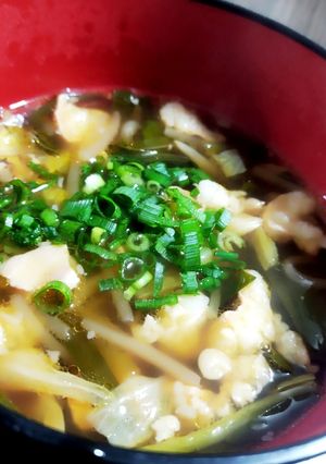牛もつの煮込み鍋風醤油スープ-レシピのメイン写真