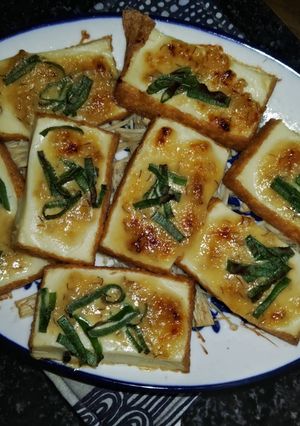 簡単１品♪厚揚げの味噌マヨ焼き♪-レシピのメイン写真