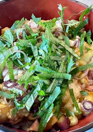 蒸し茄子丼アップグレードTKG-レシピのメイン写真