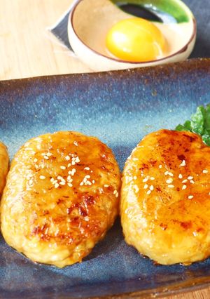ふわふわ&シャキシャキ♡蓮根入り鶏つくね-レシピのメイン写真