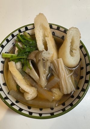 簡単セリと大根のきりたんぽスープ-レシピのメイン写真
