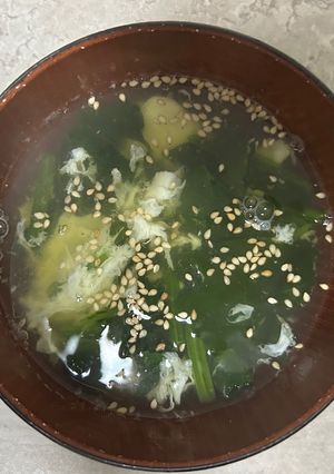 残った卵白で作る！ほうれん草スープ-レシピのメイン写真