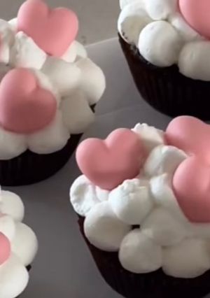バレンタインデーのカップケーキ︎🎀 ᩚ-レシピのメイン写真