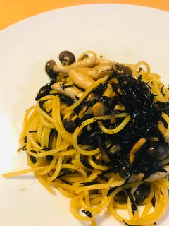 和風パスタ●ひじき煮物&シメジのパスタ-レシピのメイン写真