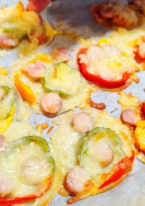 餃子の皮・焼売の皮で簡単ミニピザ☆-レシピのメイン写真