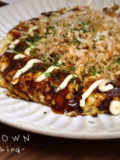 豆腐でふわふわヘルシー☆簡単 お好み焼き-レシピのメイン写真