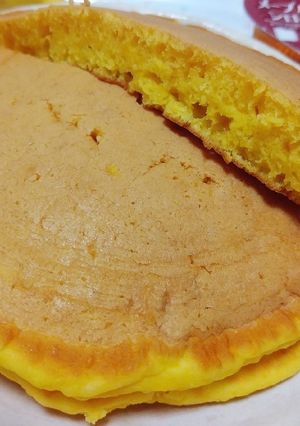 ほわほわ♪かぼちゃホットケーキ-レシピのメイン写真