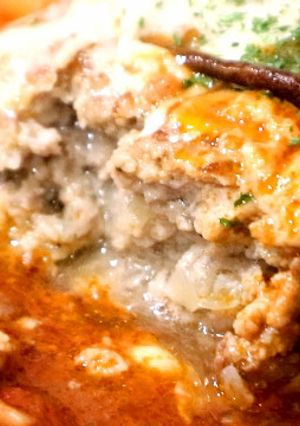 肉汁溢れる!!豆腐入りハンバーグ♬-レシピのメイン写真