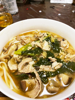 ピリッと生姜ときのこのあんかけうどん-レシピのメイン写真