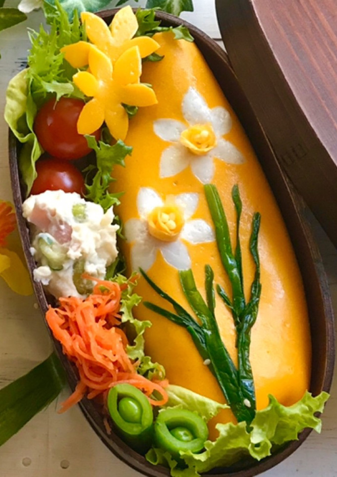 【簡単】キャラ弁 水仙 薄焼き卵①-レシピのメイン写真