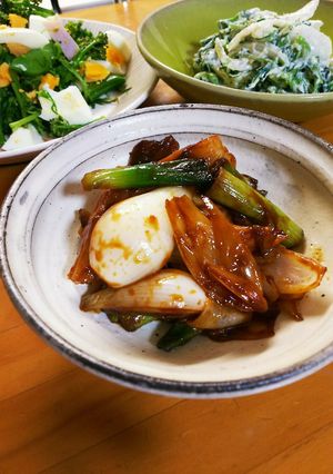 葉玉ねぎのぴり辛味噌炒め-レシピのメイン写真