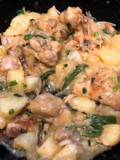 ニンニクと鶏肉とじゃがいもマヨ炒め★-レシピのメイン写真