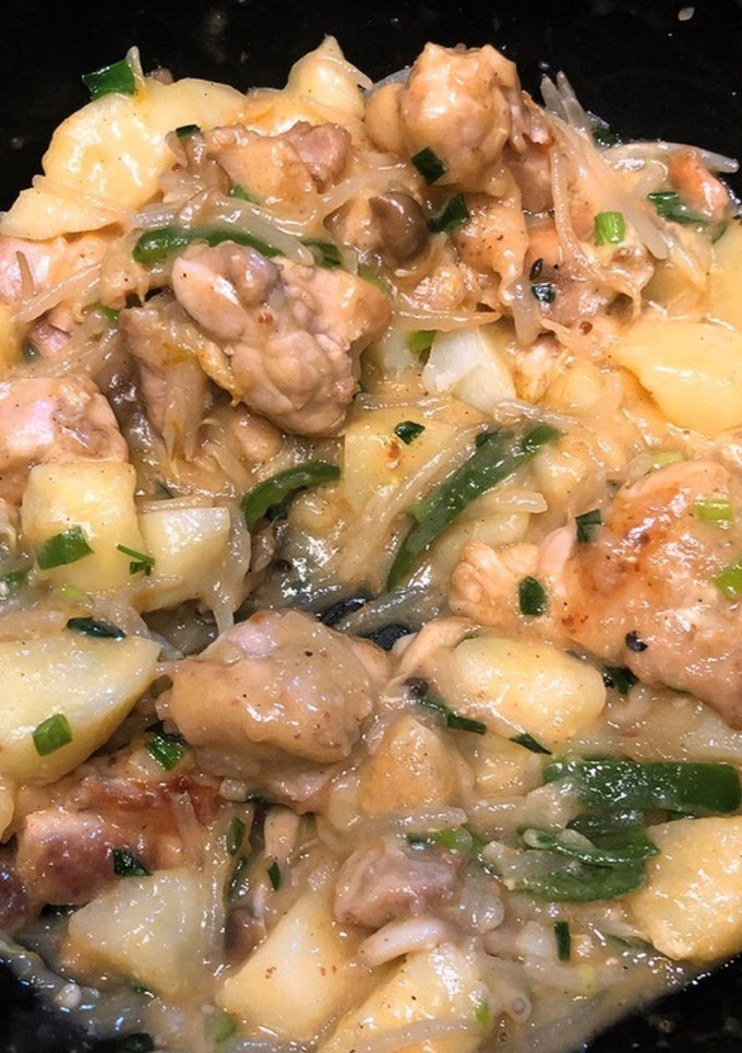 ニンニクと鶏肉とじゃがいもマヨ炒め★-レシピのメイン写真