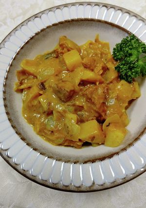 超簡単 サバ味噌煮缶クリームカレー煮込み-レシピのメイン写真