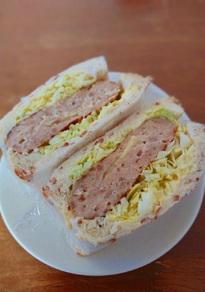 チーズINハンバーグサンドイッチ-レシピのメイン写真