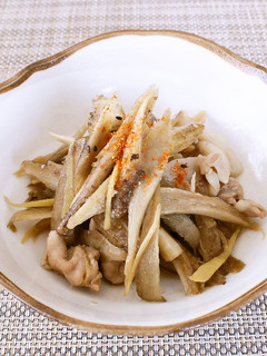 レンジで!春ごぼうと豚肉のあっさり煮-レシピのメイン写真