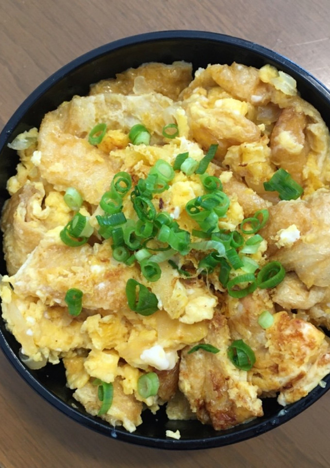 節約ランチ！油揚げの親子丼風卵とじ丼-レシピのメイン写真