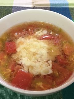 保育園給食★トマトチーズスープ-レシピのメイン写真