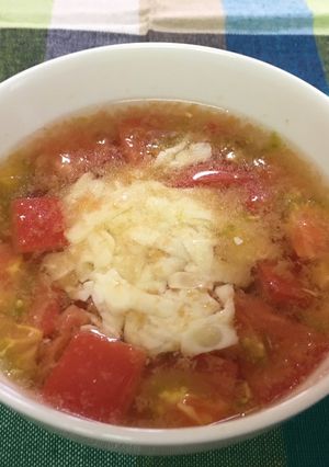 保育園給食★トマトチーズスープ-レシピのメイン写真