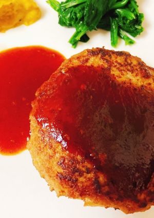 ソースとケチャップのハンバーグ-レシピのメイン写真