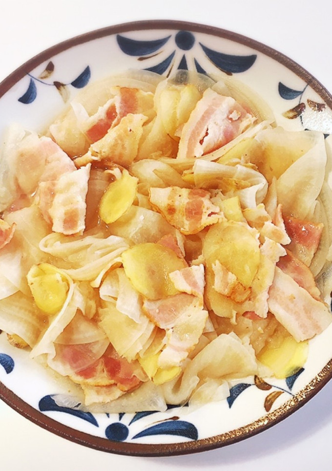 スライス大根とベーコンと生姜の旨煮-レシピのメイン写真