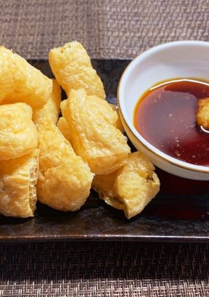 トータル3分おつまみ！カリサク油揚げ＊-レシピのメイン写真
