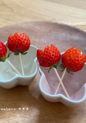 苺のチューリップ♡フルーツ♡-レシピのメイン写真
