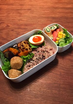 お弁当・・・17鶏と野菜の黒酢あん弁当-レシピのメイン写真