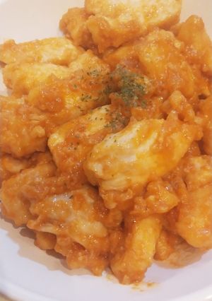 鶏むね肉のダブル麹&ケチャップマヨ和え-レシピのメイン写真