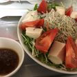 豆腐とじゃこのサラダ 梅風味ドレッシング
