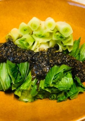 糖質制限"うるいの胡麻味噌酢かけ-レシピのメイン写真