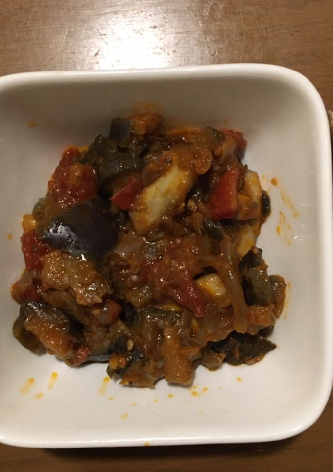 濃厚！ナスとイカのトマト煮-レシピのメイン写真