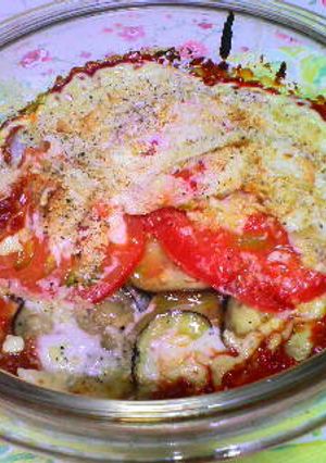 なすとじゃがいものトマトチーズ焼き。-レシピのメイン写真