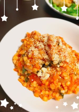 もち麦とカリフラワーライスのリゾット-レシピのメイン写真