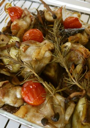 簡単♪鶏肉と茄子のハーブソルト焼き-レシピのメイン写真