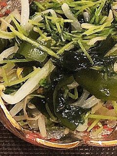 豆苗ワカメもやしナムル☆アレンジし放題-レシピのメイン写真