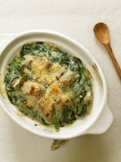 牡蠣とほうれん草の白味噌グラタン-レシピのメイン写真