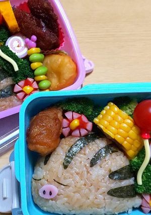 キャラ弁 ポケモン ウリムー-レシピのメイン写真