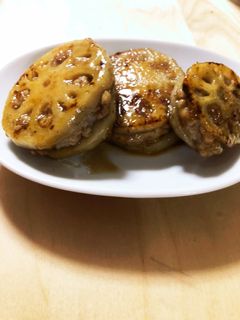 豚ミンチの簡単レンコン挟み焼き-レシピのメイン写真