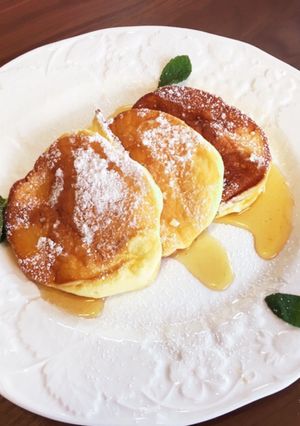 ふわっふわのスフレパンケーキ！-レシピのメイン写真