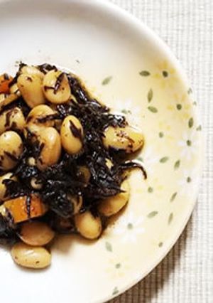 ふっくら仕上げ!もち大豆とひじきの煮物-レシピのメイン写真