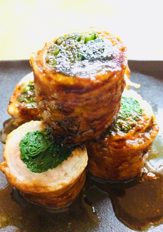 うなぎのたれで簡単ほうれん草の肉巻き-レシピのメイン写真