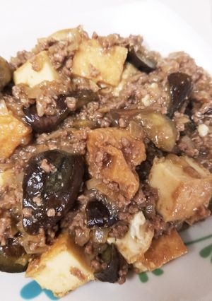 厚揚げと茄子の麻婆炒めもどき-レシピのメイン写真
