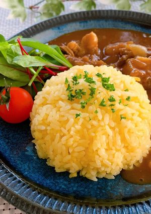 炊飯器で簡単★サフランバターライス-レシピのメイン写真