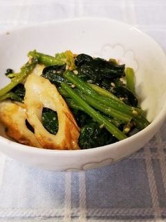 ほうれん草と竹輪の胡麻あえ☆-レシピのメイン写真