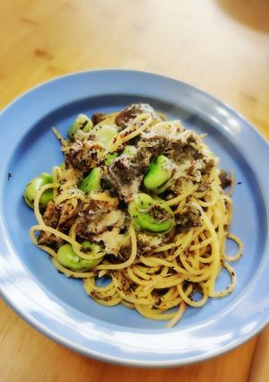 ゆかりの鯖おろしパスタ-レシピのメイン写真