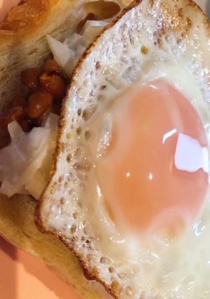 発酵三昧！玉ねぎヨーグルト納豆トースト-レシピのメイン写真